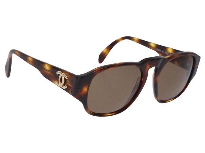Occhiali da sole CHANEL in plastica Marrone CC Auth BA14362M