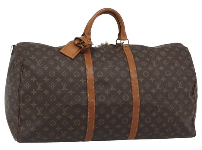 LOUIS VUITTON Monogram Keepall 60 Boston Bag M41422 LV Auth ar14081 Monograma