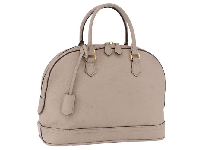 LOUIS VUITTON Bolsa Parnasea Alma PM de couro Galet M48892 LV Auth bs36103