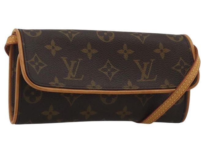 LOUIS VUITTON Monogram Pochette Twin PM Borsa a Spalla M51854 LV Auth 186629A Monogramma