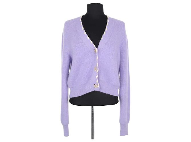 Jacquemus Strickjacke aus Wolle violett Lila