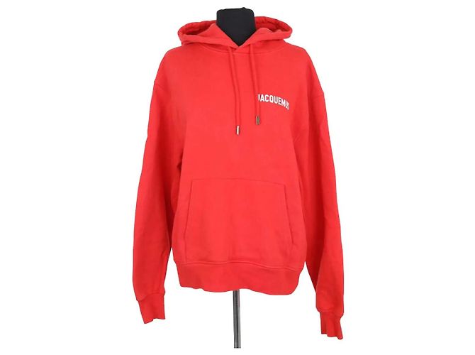 Sudadera Jacquemus roja de algodón