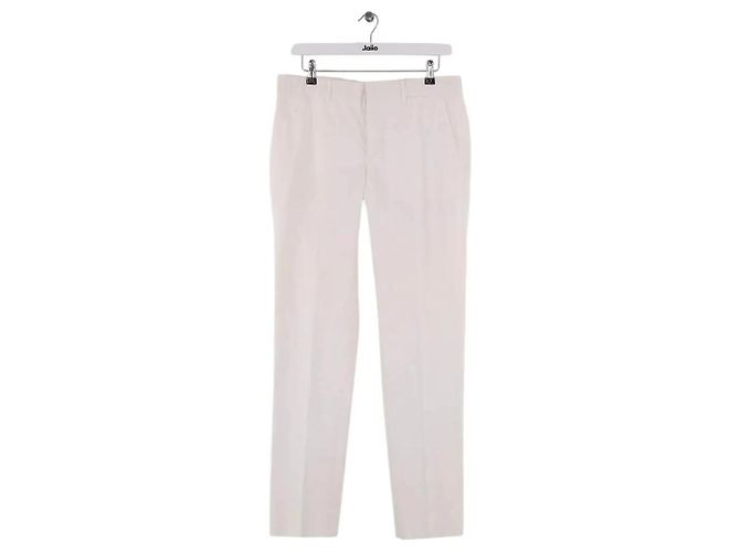 Hermès Pantalón recto blanco