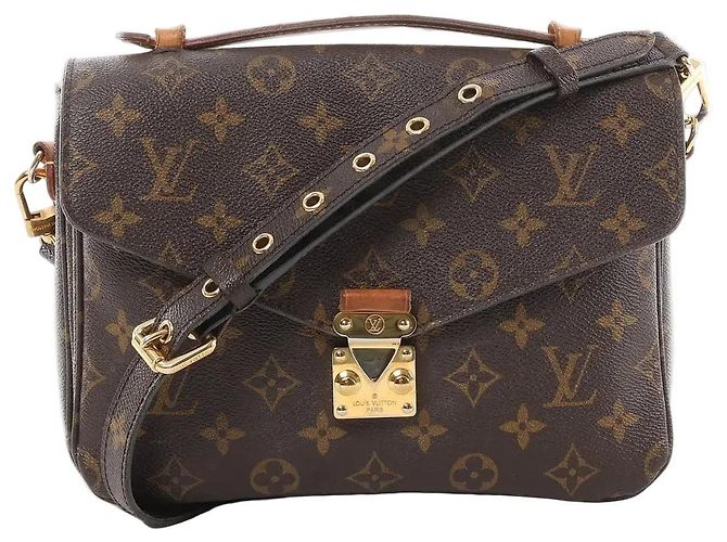 Bolso bandolera Louis Vuitton Metis MM en lona Monogram marrón M44875 Castaño