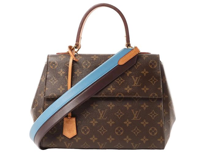 Bolsa 2Way Louis Vuitton Cluny MM Monogram Canvas Marrom M42735 Bordeaux