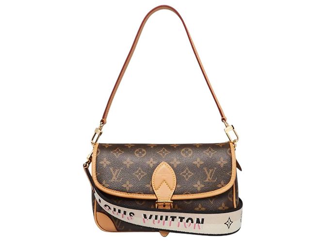 Borsa Diane in Monogram Canvas nero Louis Vuitton Marrone Monogramma