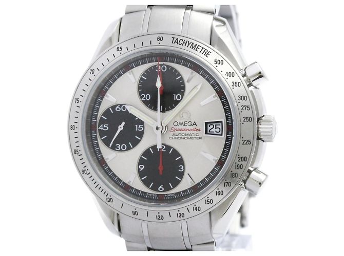 Relógio automático masculino OMEGA Speedmaster Date em aço
