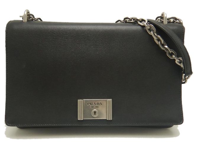 Prada 1BD008 Schultertasche Schwarz