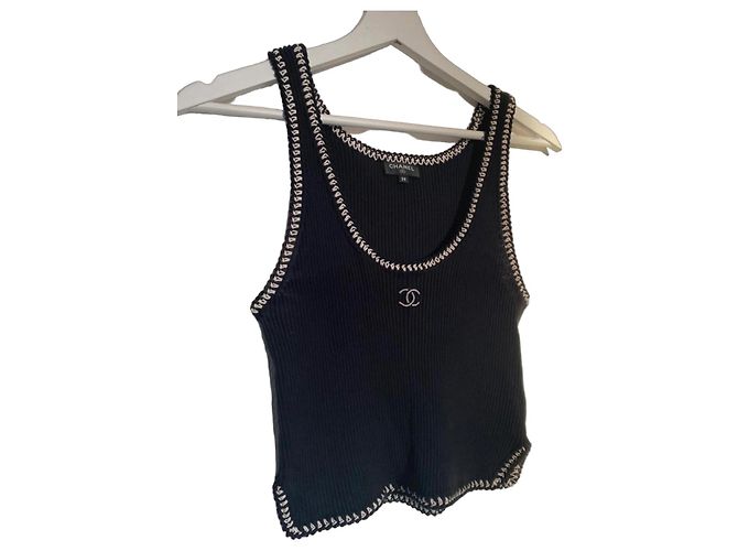 Chanel Canotta Logo 22P - Nero