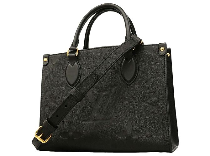 Borsa Louis Vuitton Monogram Empreinte OnTheGo PM Nero