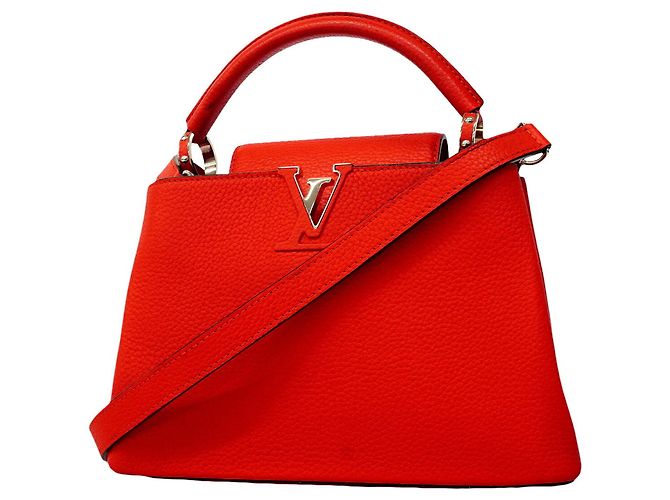 Borsa Louis Vuitton Capucines BB Rosso