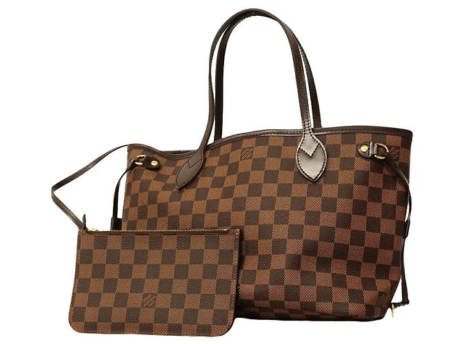 Louis Vuitton Damier Neverfull PM Tote Bag Damier ebene