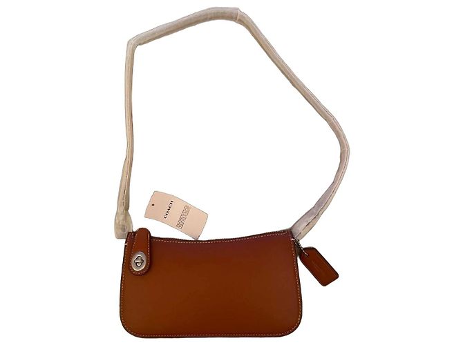 Coach Glv Penn Borsa a tracolla in pelle Burnished Amber Marrone