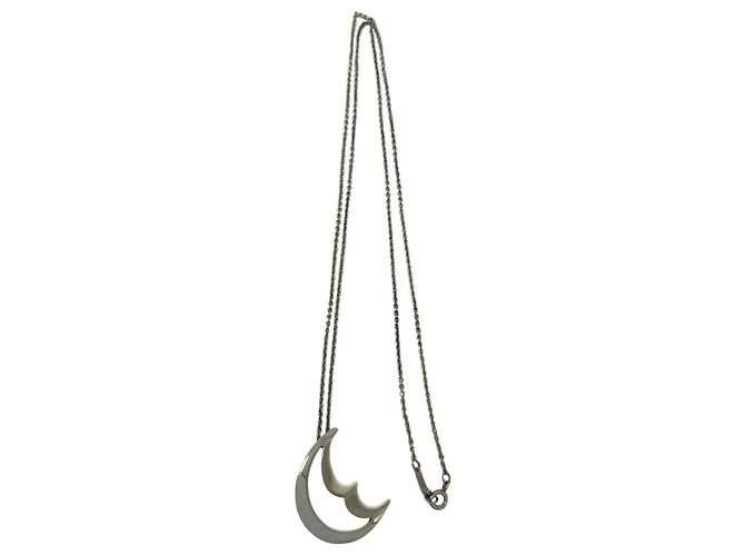 Tiffany & Co Tiffany Vintage Crescent Moon Halskette Silber