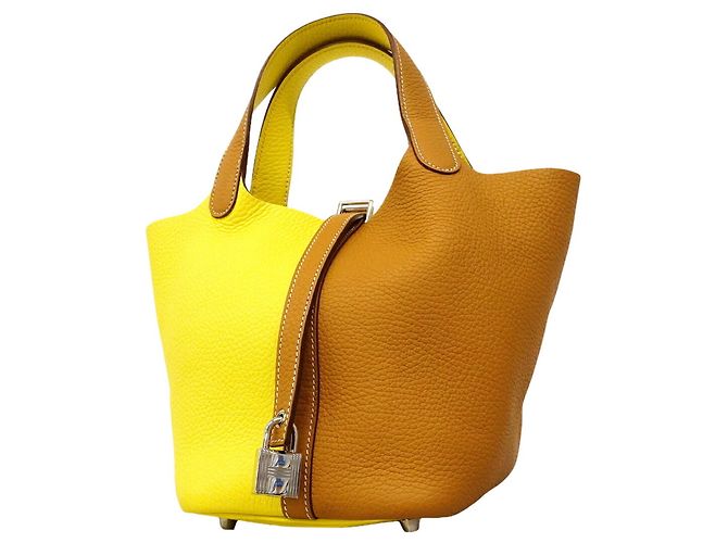 Hermès Borsa Hermes Picotin Lock PM Casaque D'oro