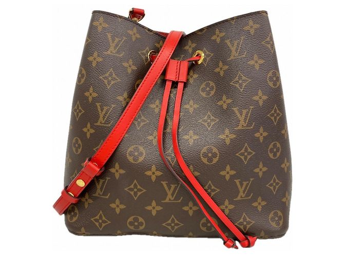Néonoé Borsa a tracolla Louis Vuitton Monogram NeoNoe Rosso