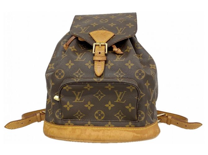 Louis Vuitton Monogram Montsouris MM Backpack Brown