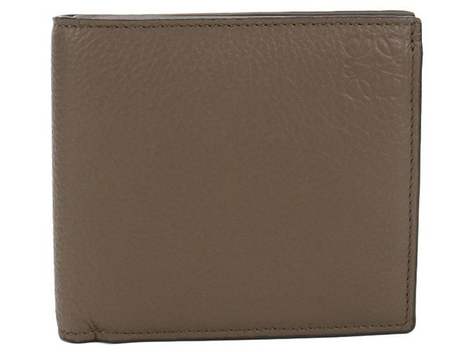 Carteira Bifold com compartimento para moedas Loewe Marrom
