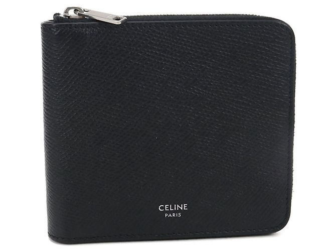 Céline Celine Black Calfskin Bi-Fold Wallet