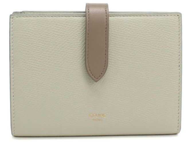 Céline Carteira Bi-Fold Celine Cinza Marrom
