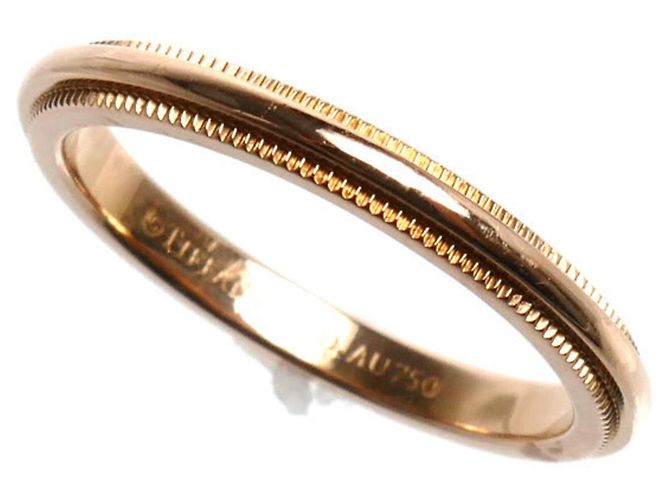 Tiffany & Co Tiffany 18K Roségold Milgrain Ring