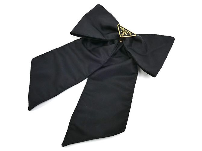 Barrette en polyamide recyclé Prada Noir