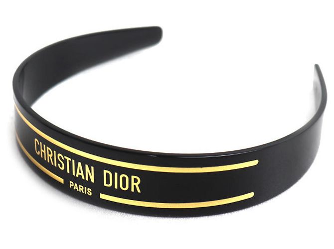Cerchietto Alice marrone e oro Christian Dior D'oro