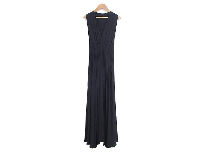 Autre Marque N°21 Gerafftes Kleid Blau Marineblau