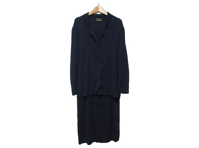 Autre Marque Leilian Strick-Set Blau Marineblau
