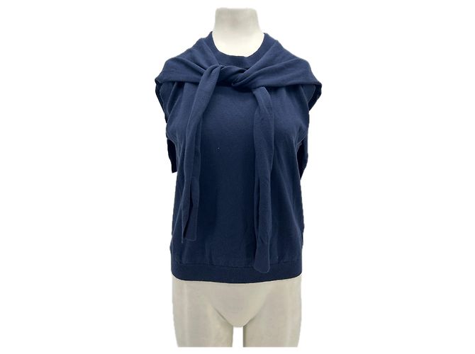 Autre Marque Top DANTE6 in lana blu navy S