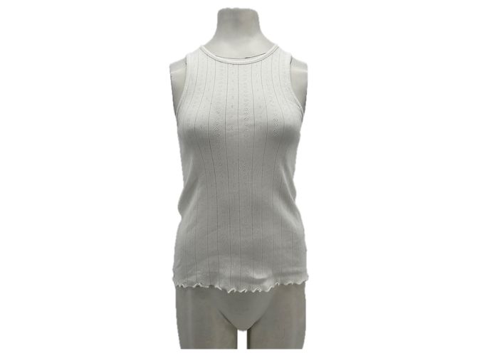 Autre Marque Débardeur blanc en coton SKALL STUDIO XS