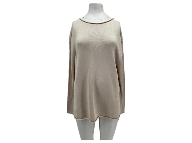 Autre Marque GIA STUDIOS Seidenpullover Beige 