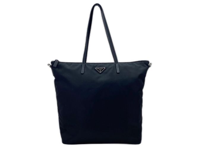 Borsa Tote in Nylon Nero Prada