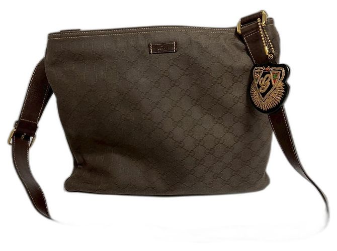Borsa a tracolla Gucci marrone