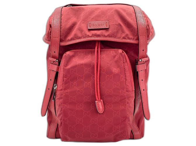 Zaino Gucci in nylon rosso