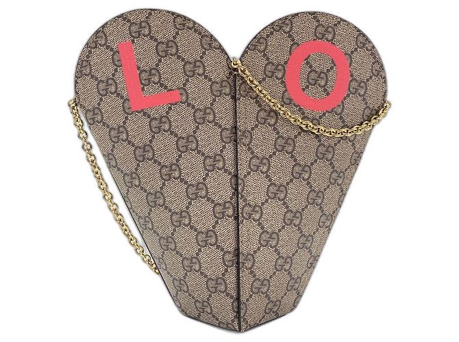 Borsa a Spalla Gucci Valentine's Day Beige