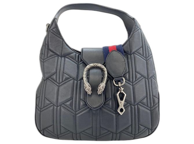 Borsa a tracolla Gucci Dionysus in pelle nera Nero