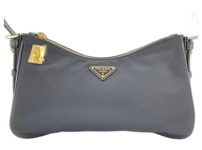 Borsa a tracolla nera Prada Nero