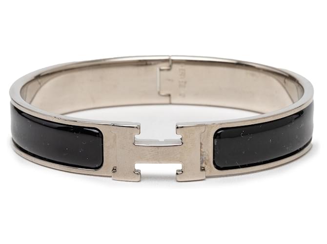 Pulsera Hermès Black Narrow Enamel Clic Clac H PM 