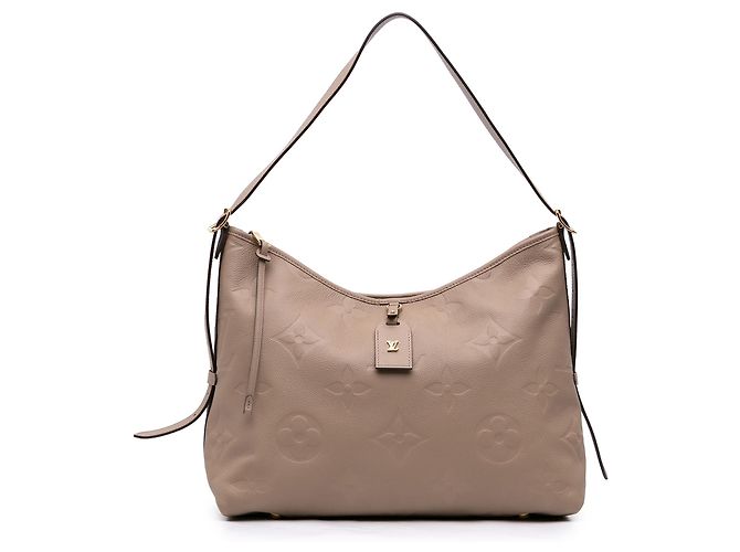 Louis Vuitton Marrom Monogram Empreinte CarryAll MM Taupe