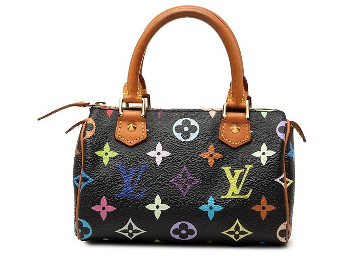 Louis Vuitton Black Monogram Multicolore Mini Speedy HL