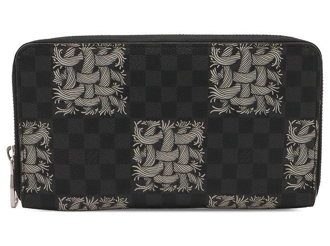 Louis Vuitton Black Christopher Nemeth Damier Graphite Zippy Organizer Wallet