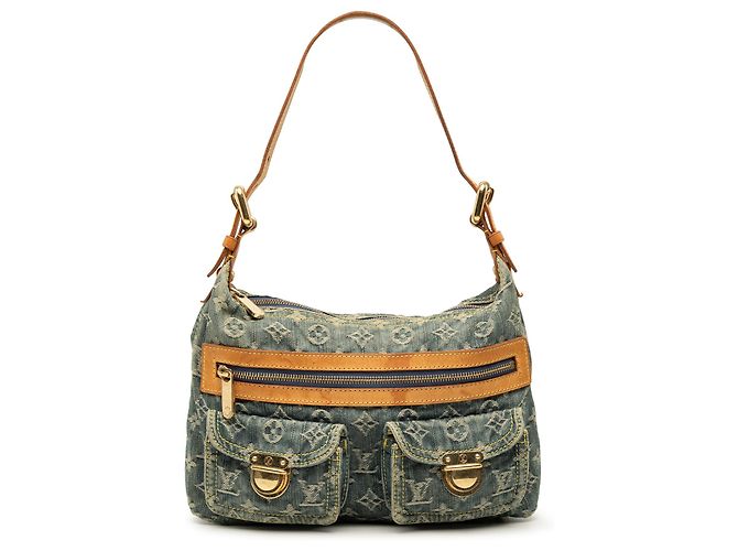 Bolsa Louis Vuitton Blue Monogram Denim Baggy PM Azul