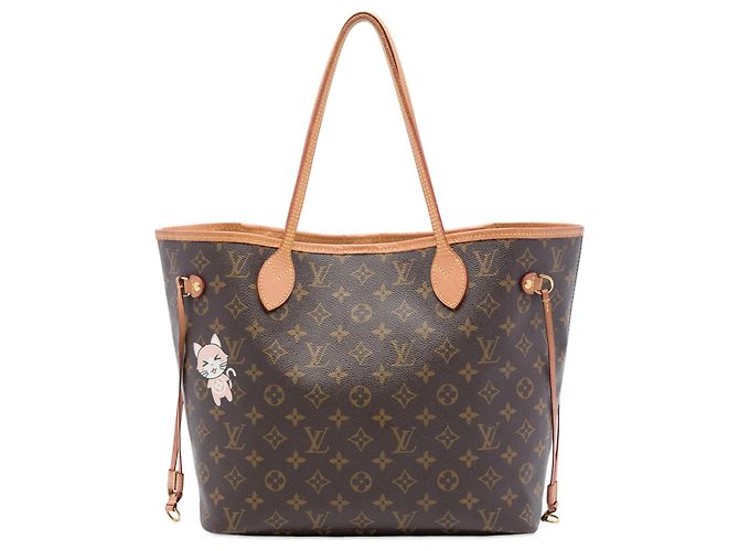 Louis Vuitton Marron Monogram Catogram Neverfull MM