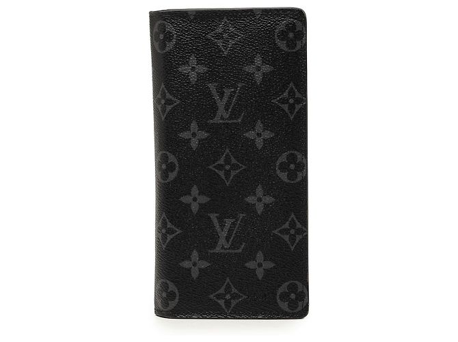 Louis Vuitton Black Monogram Eclipse Brazza Wallet
