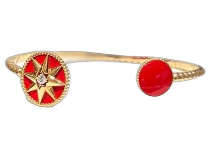 Pulsera Rose Des Vents Dior Roja Dorado