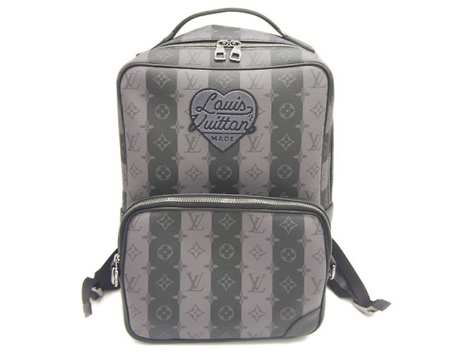 Louis Vuitton Monogram Stripe Eclipse Modular Backpack Brown