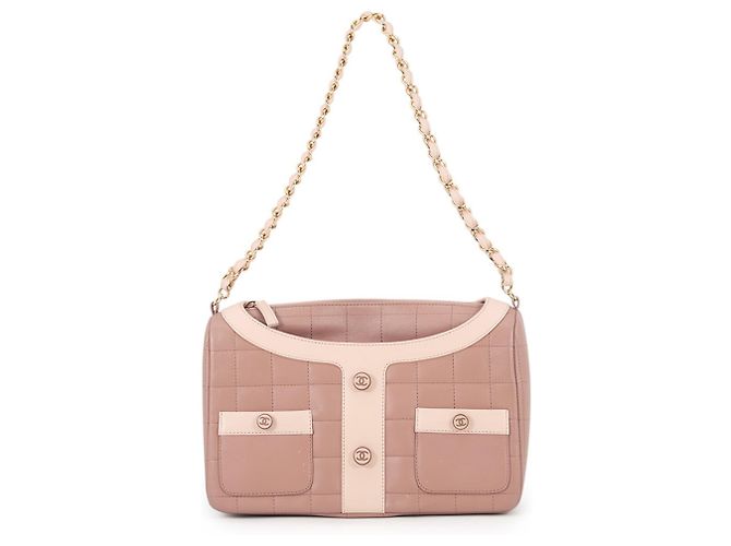 Bolsa de Alça de Corrente Chanel Pink Rosa