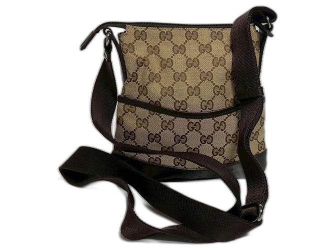 Borsa a tracolla Gucci marrone