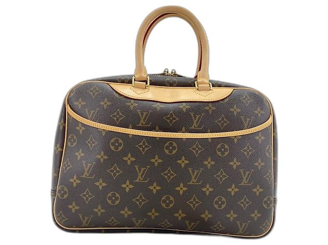 Borsa Louis Vuitton Deauville Marrone